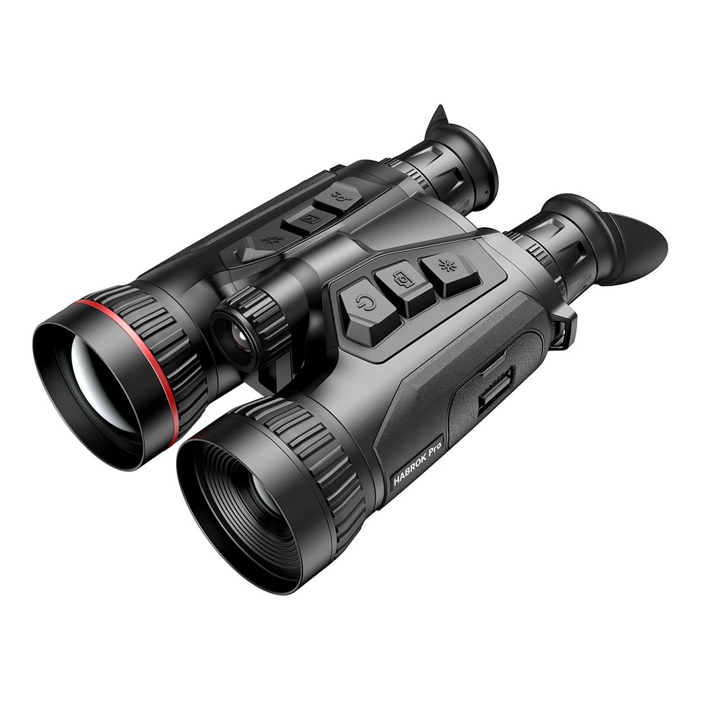 hikmicro habrok pro hx60ln visor trmico y nocturno binocular con sensor de alta resolucin, iluminacin infrarroja 940 nm, gps, wi-fi, telmetro lser y registro de imgenes