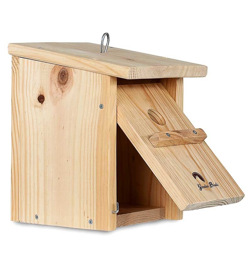 caja nido de madera para pjaros para colgar 26mm