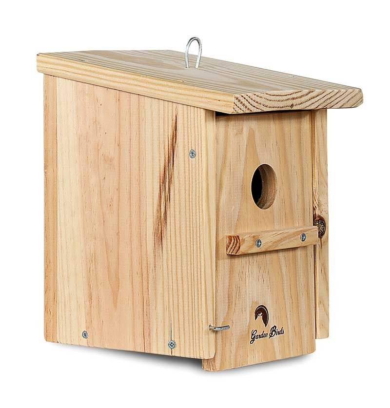 caja nido de madera para pjaros para colgar 32mm