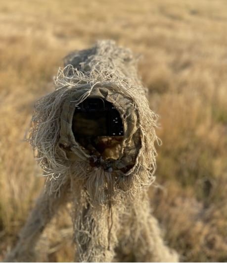tragopan cobertor ghillie de camuflaje en color beige para teleobjetivos pequeos y medianos