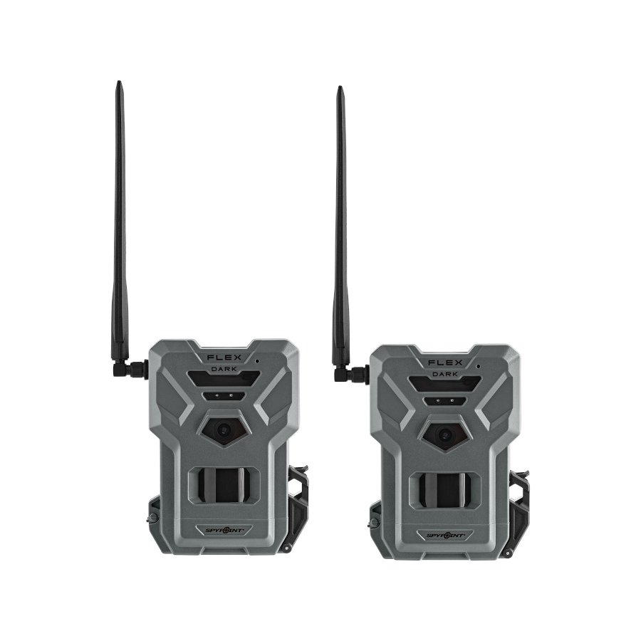 twin pack cmara de trampeo spypoint flex dark 40 mp con led negros de luz infrarroja invisible y transmisin de foto y vdeo va 4g