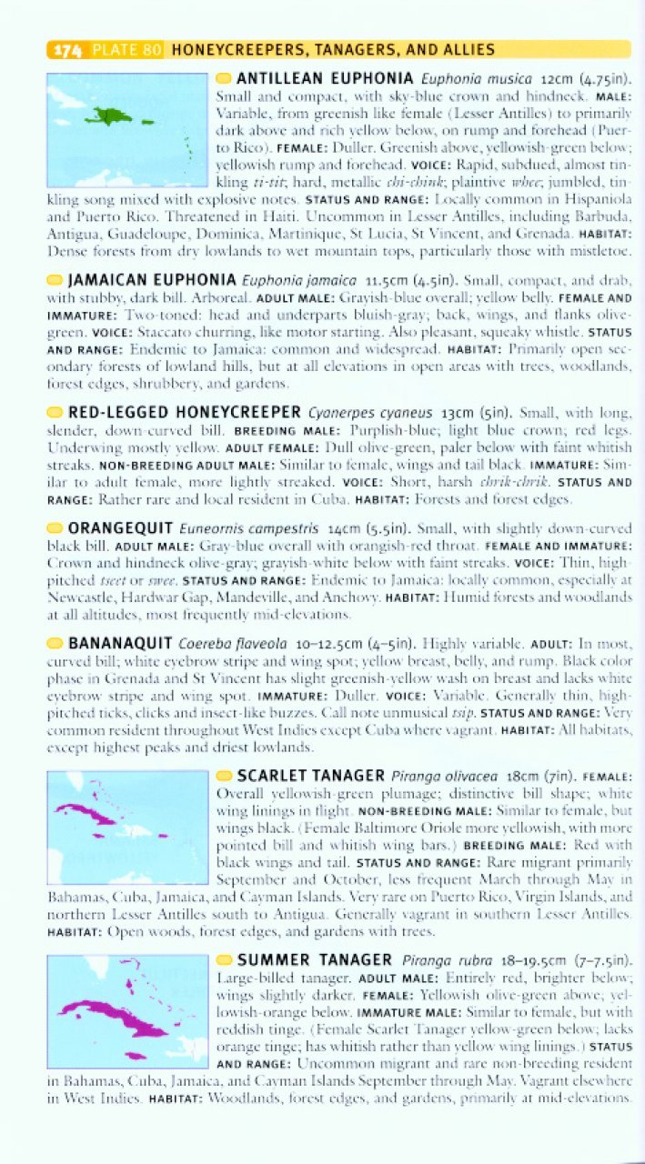 helm field guides to the birds of the west indies