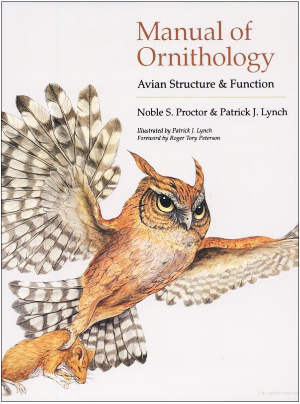 manual of ornithology: avian structure and function