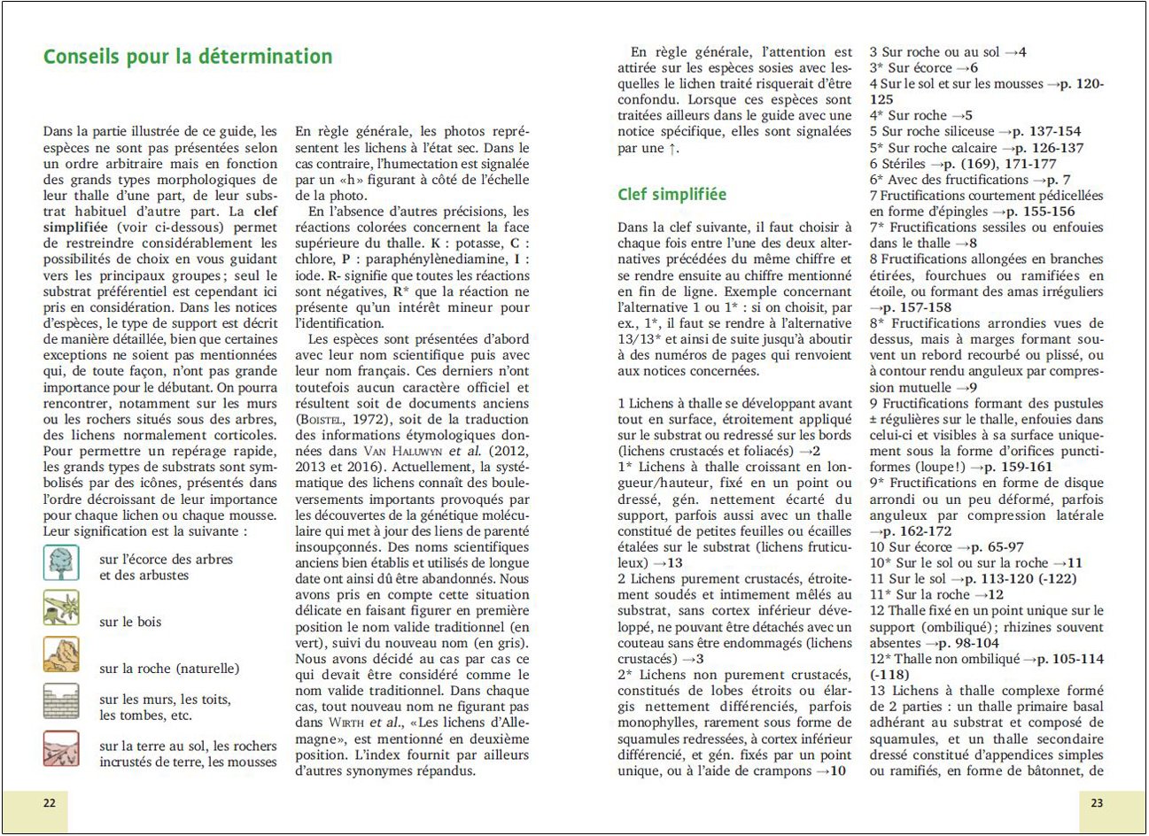 mousses et lichens. 290 especes faciles a identifier