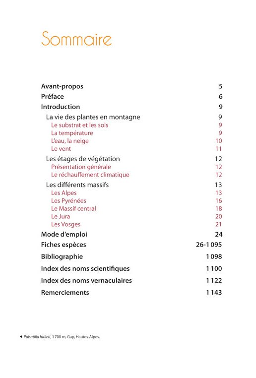 plantes de montagne