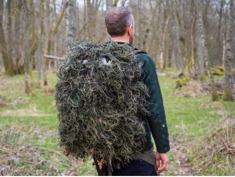 tragopan cobertor ghillie de camuflaje para mochila