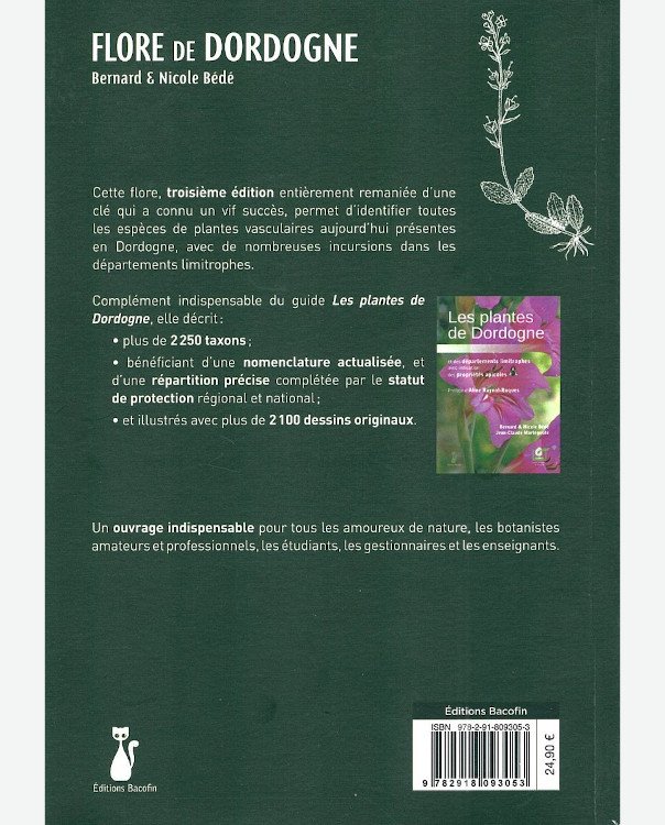 flore de dordogne ilustre. cls des familles, genres et espces des plantes vasculaires.