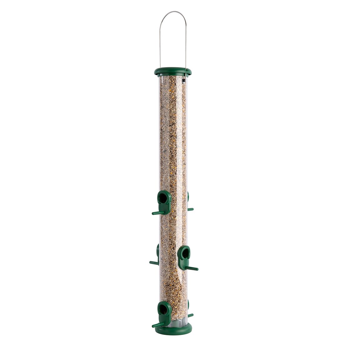 to-s3g 'ring pull' comedero tubular para aves silvestres grande para mezcla de semillas fcil de limpiar