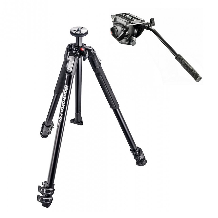 manfrotto kit oryx compuesto por trpode mt190x3 con rtula mvh500ah