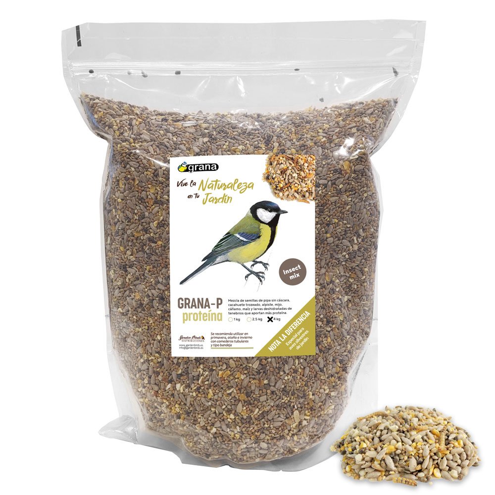 grana-p-g bolsa de mezcla de semillas de alta protena. alimento para aves silvestres 4 kg