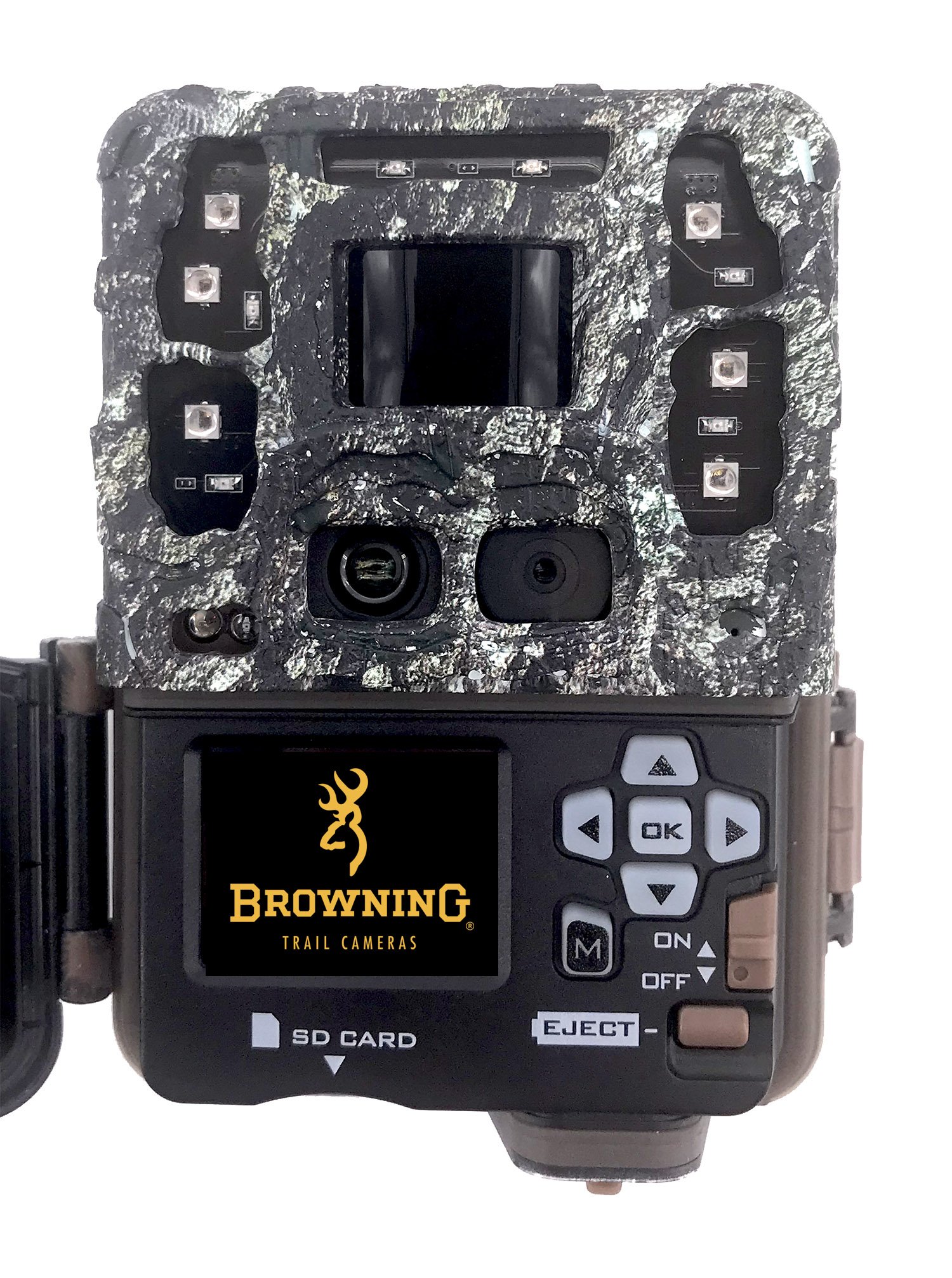 cmara de trampeo fotogrfico browning strike force pro dcl dual lens nano 26 mp low glow con dos objetivos y con flash de luz infrarroja invisible