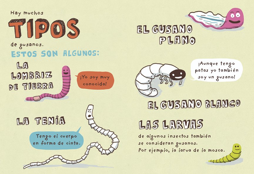 el gusano. coleccin animalejos