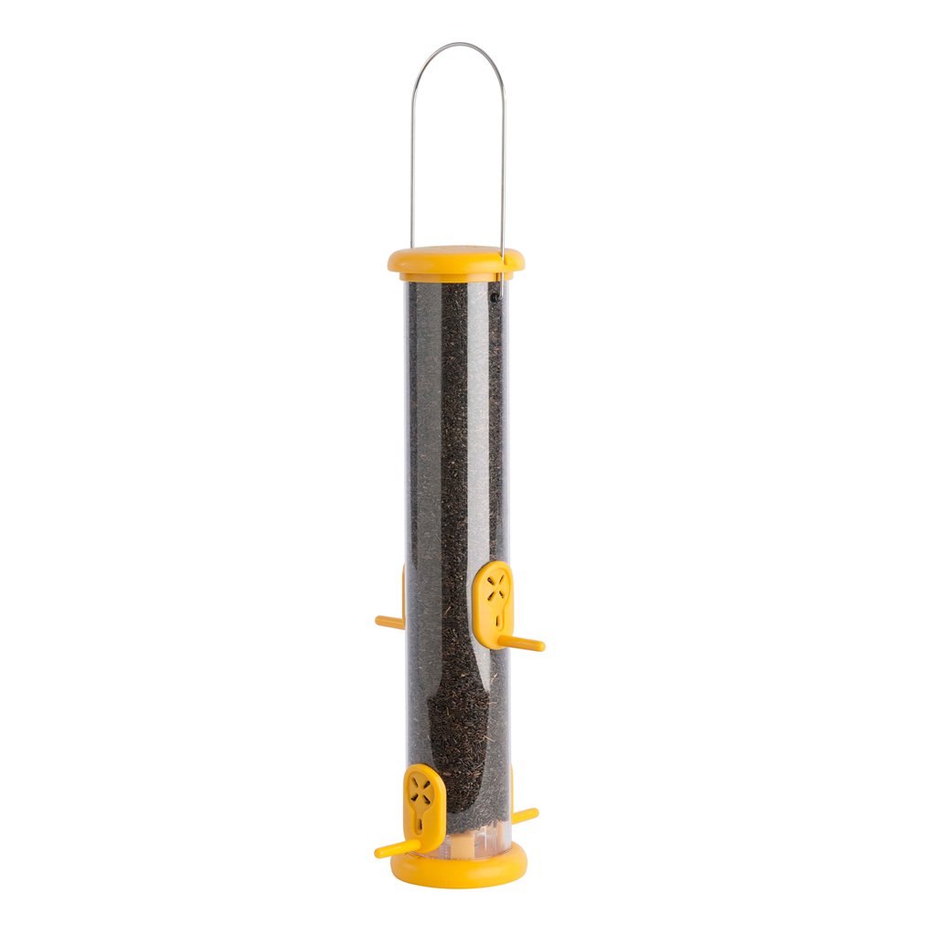 to-n2y 'ring pull' comedero tubular para aves silvestres mediano especial para negrillo fcil de limpiar