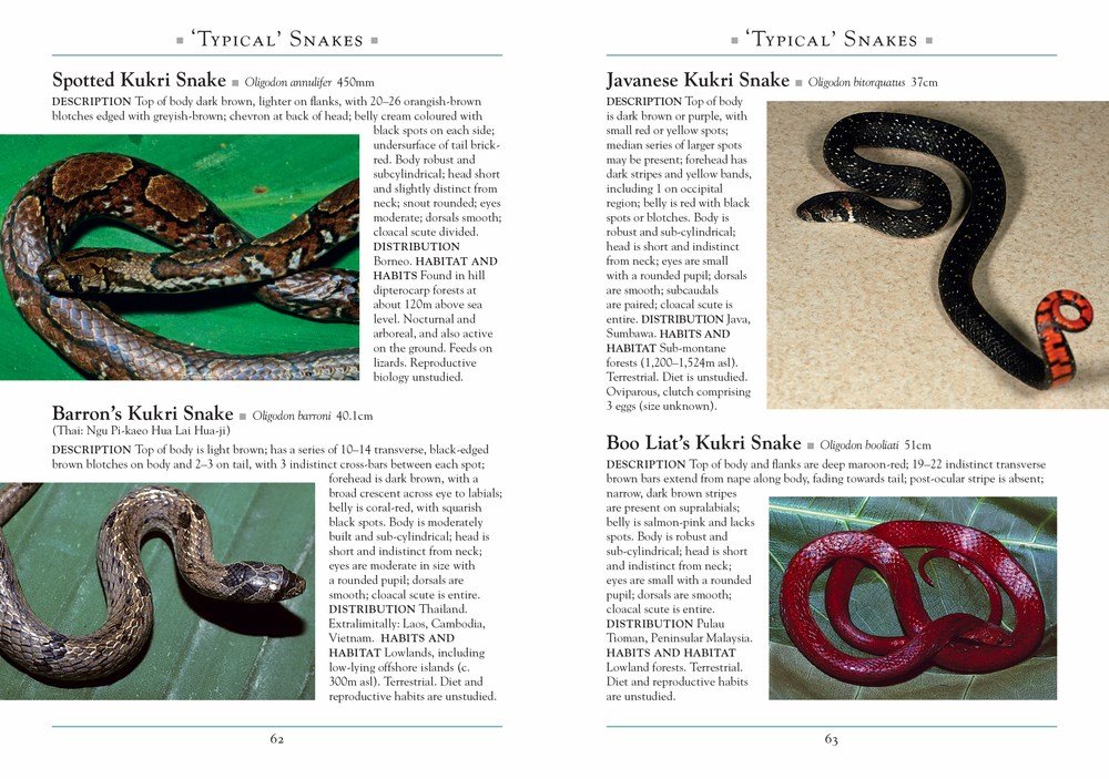 a naturalist's guide to the snakes of southeast asia 3 edition