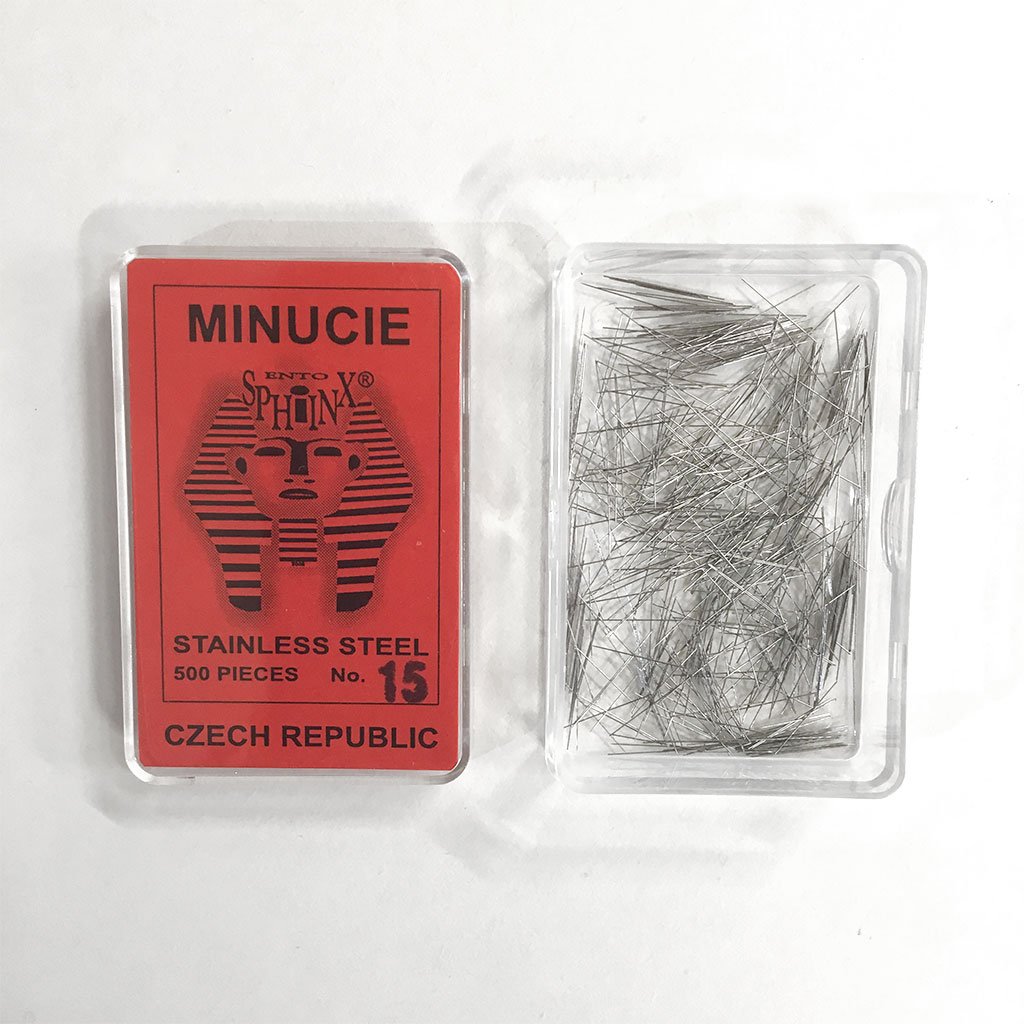 agujas minucias de 0,15 mm sobre de 500 ud