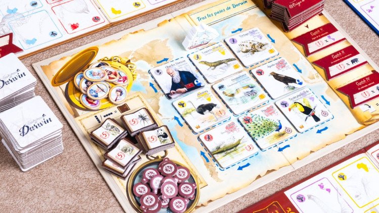 juego de mesa tras los pasos de darwin
