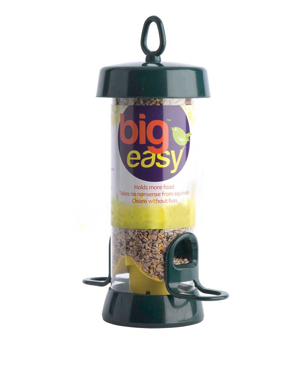 be-s1g 'big easy' comedero tubular fabricado en roxresin para aves silvestres pequeo para mezcla de semillas de dimetro grande y desmontable