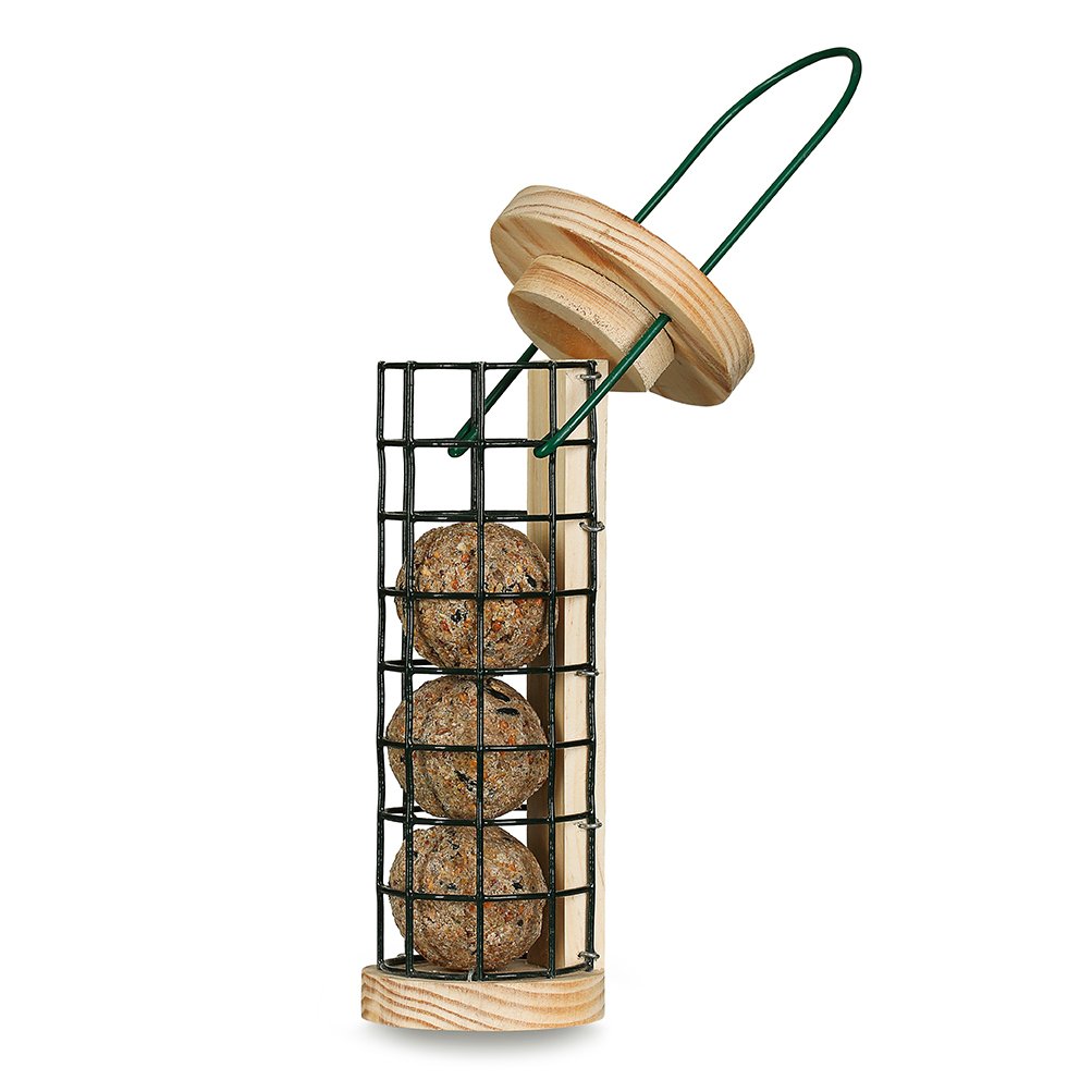 comedero de madera para bolas de sebo modelo torren