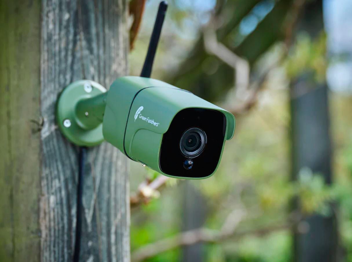 cmara a color para jardn con visin infrarroja y conexin wifi