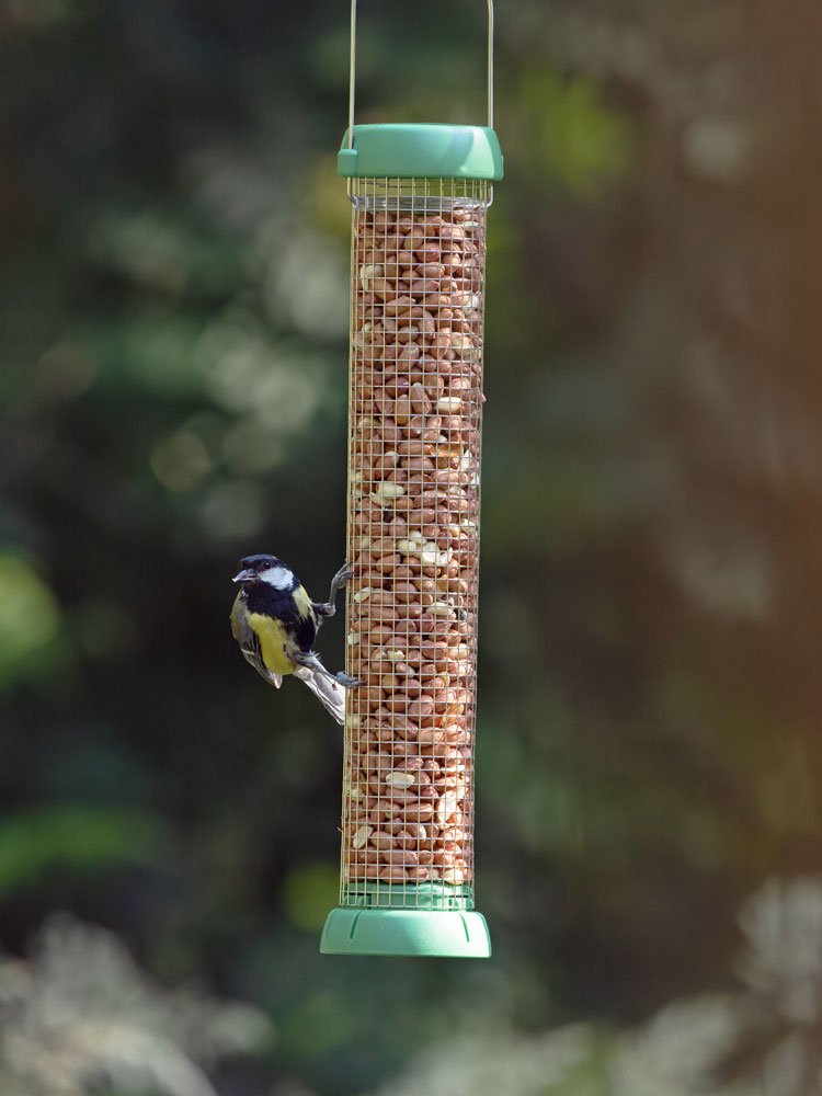 bl2-p2g "bird lovers" comedero tubular para aves silvestres mediano para cacahuetes fcil de limpiar