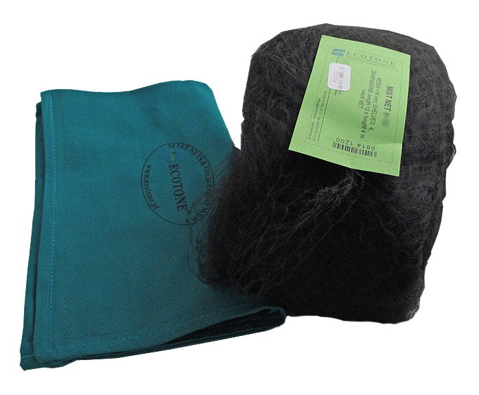 ecotone hair net h-6 red japonesa para anillamiento de paseriformes y quirpteros de 4 bolsas y 6 m de largo, 4 metros de altura, malla 14 mm, hilo nylon hair negro