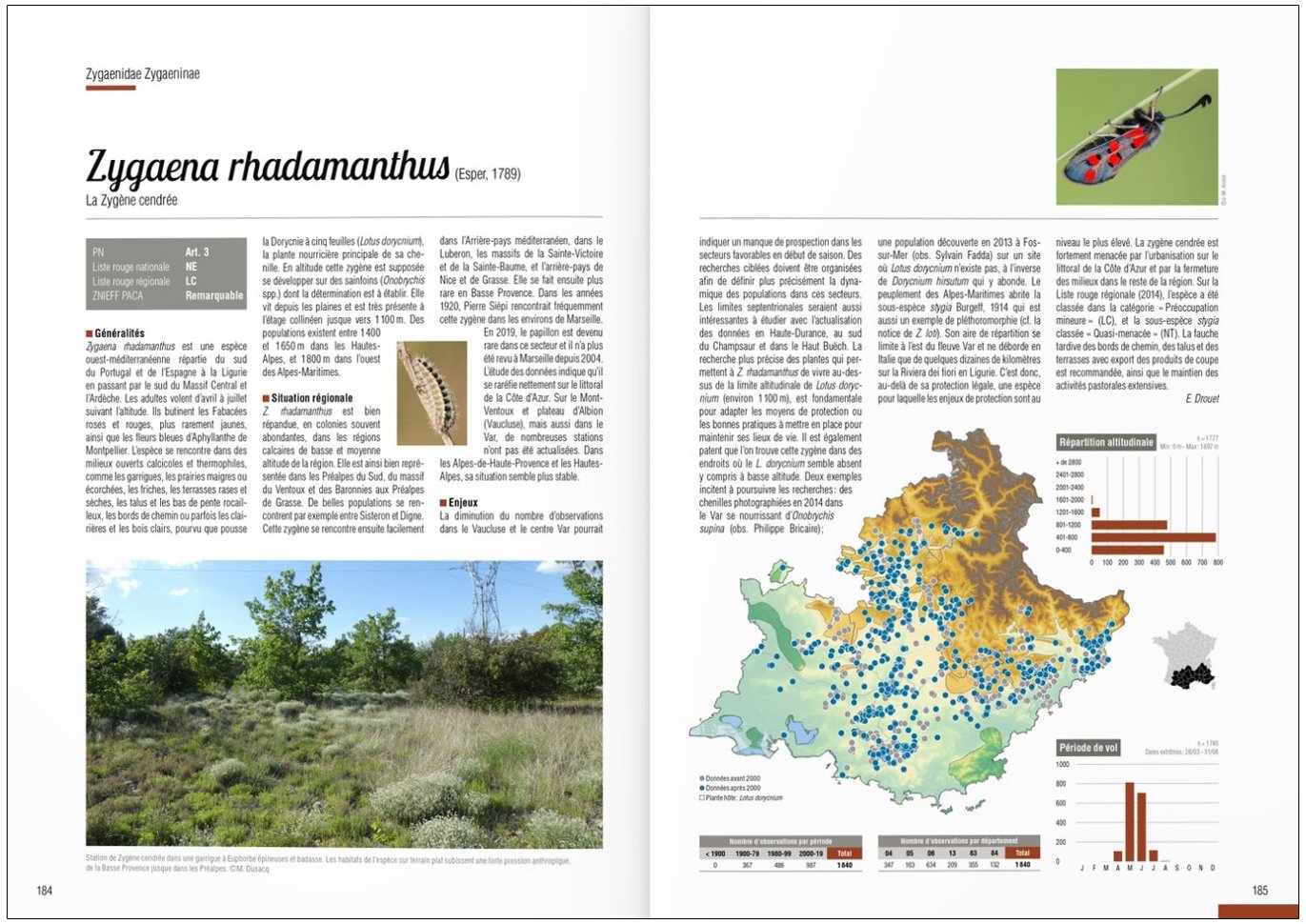 atlas des papillons de jour & zygnes - provence-alpes cte d'azur