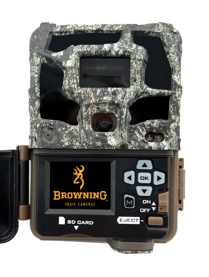 cmara de trampeo fotogrfico browning dark ops pro x 1080 24 mp no glow con flash de luz infrarroja invisible de leds negros