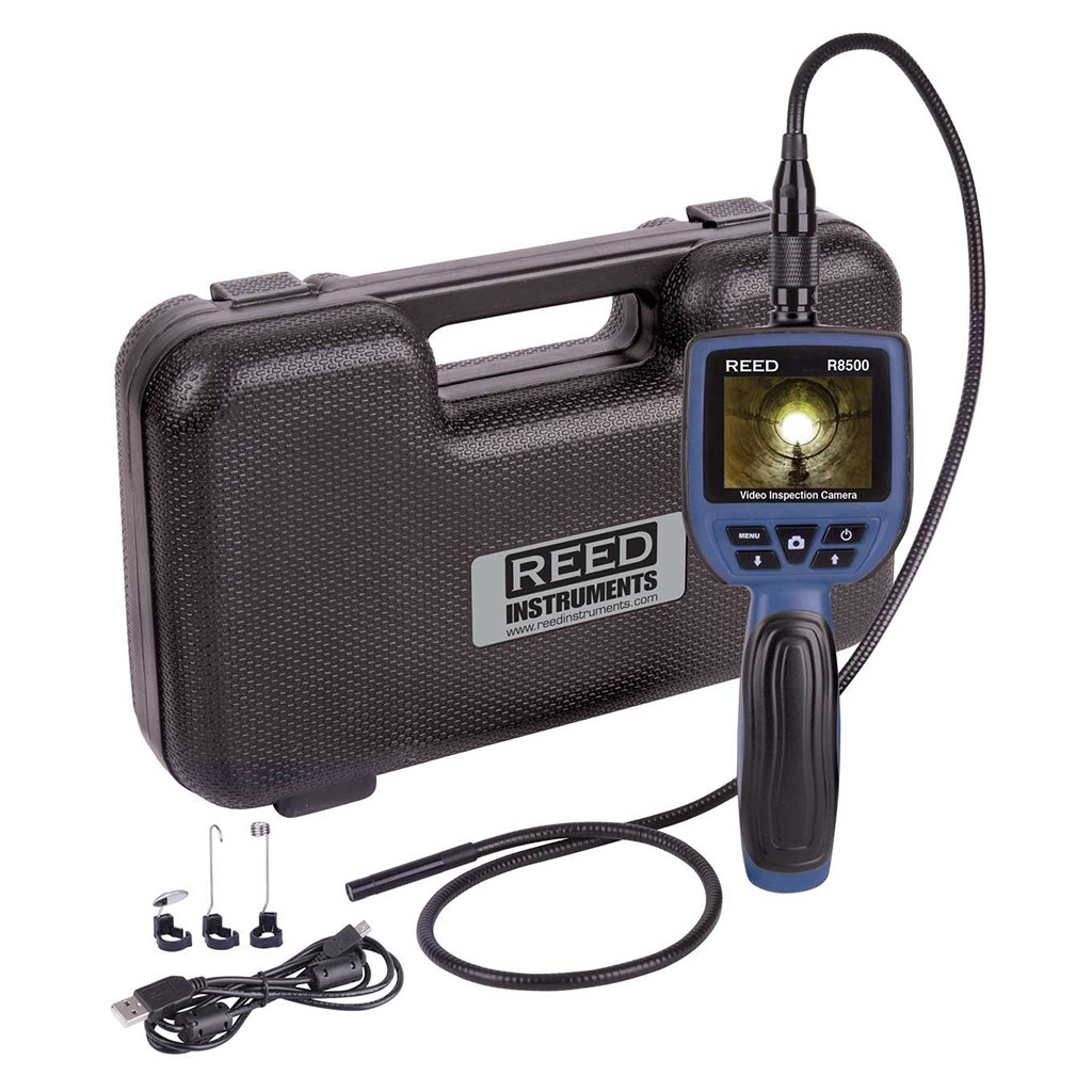 reed cmara endoscopio de vdeo-inspeccin de 9 mm con pantalla lcd y grabacin de imgenes r8500