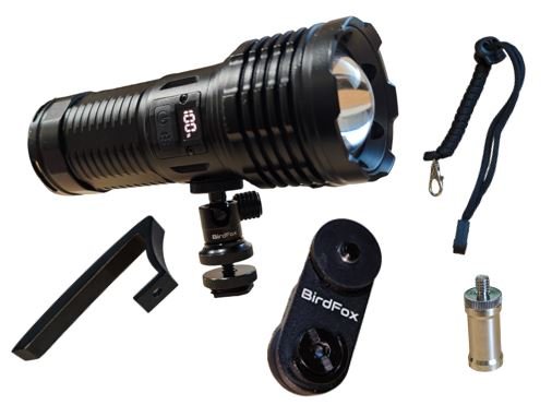 birdlight linterna acoplable a prismticos y cmara