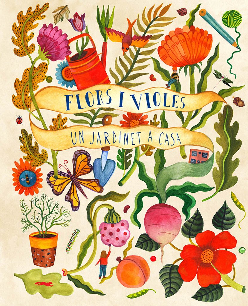 flors i violes. un jardinet a casa