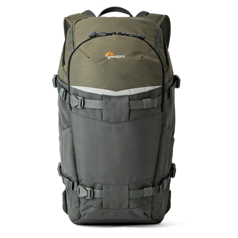 lowepro mochila flipside trek bp 350 aw color verde y gris