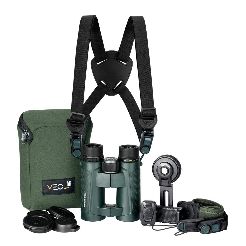 kit vanguard de prismtico veo hd 10x42 y accesorios