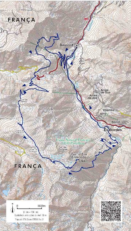 40 cims per sobre dels 2.200m. 22 rutes