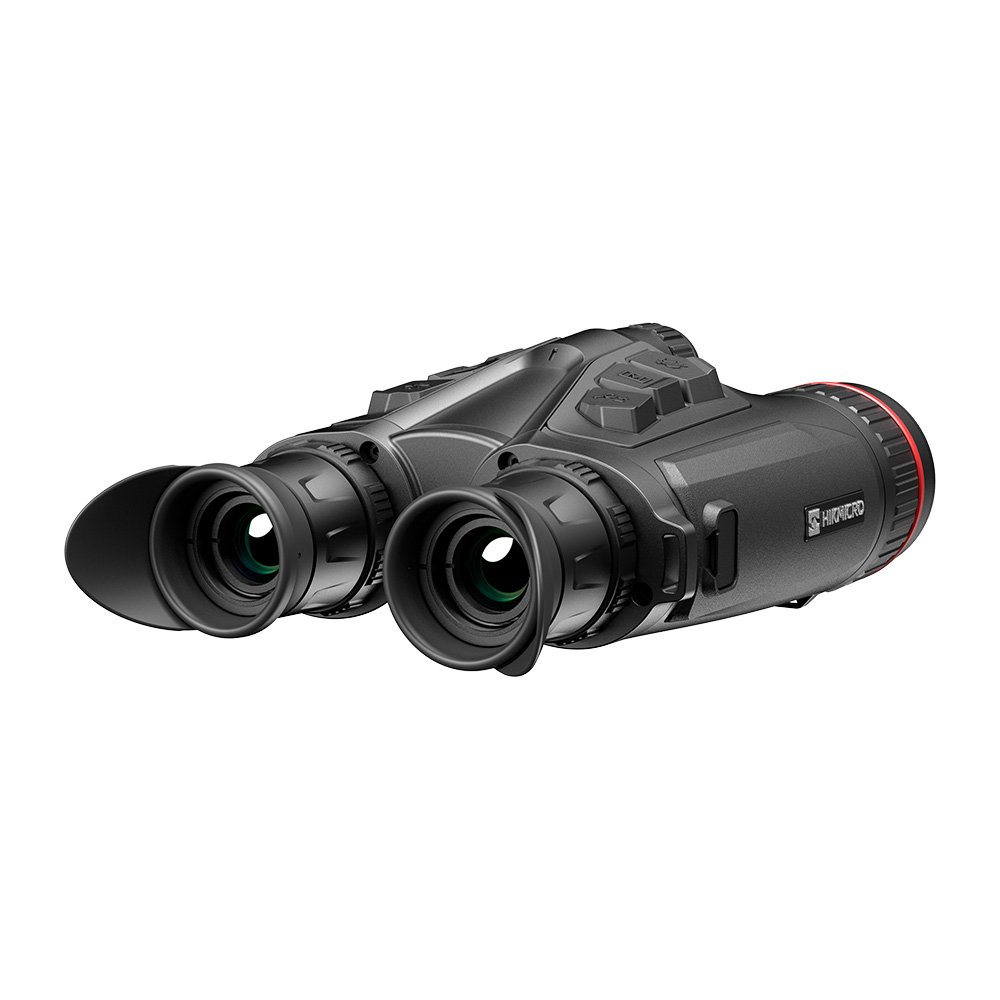 hikmicro habrok pro hq50l visor trmico y nocturno binocular con sensor de alta resolucin, iluminacin infrarroja 850 nm, gps, wi-fi, telmetro lser y registro de imgenes