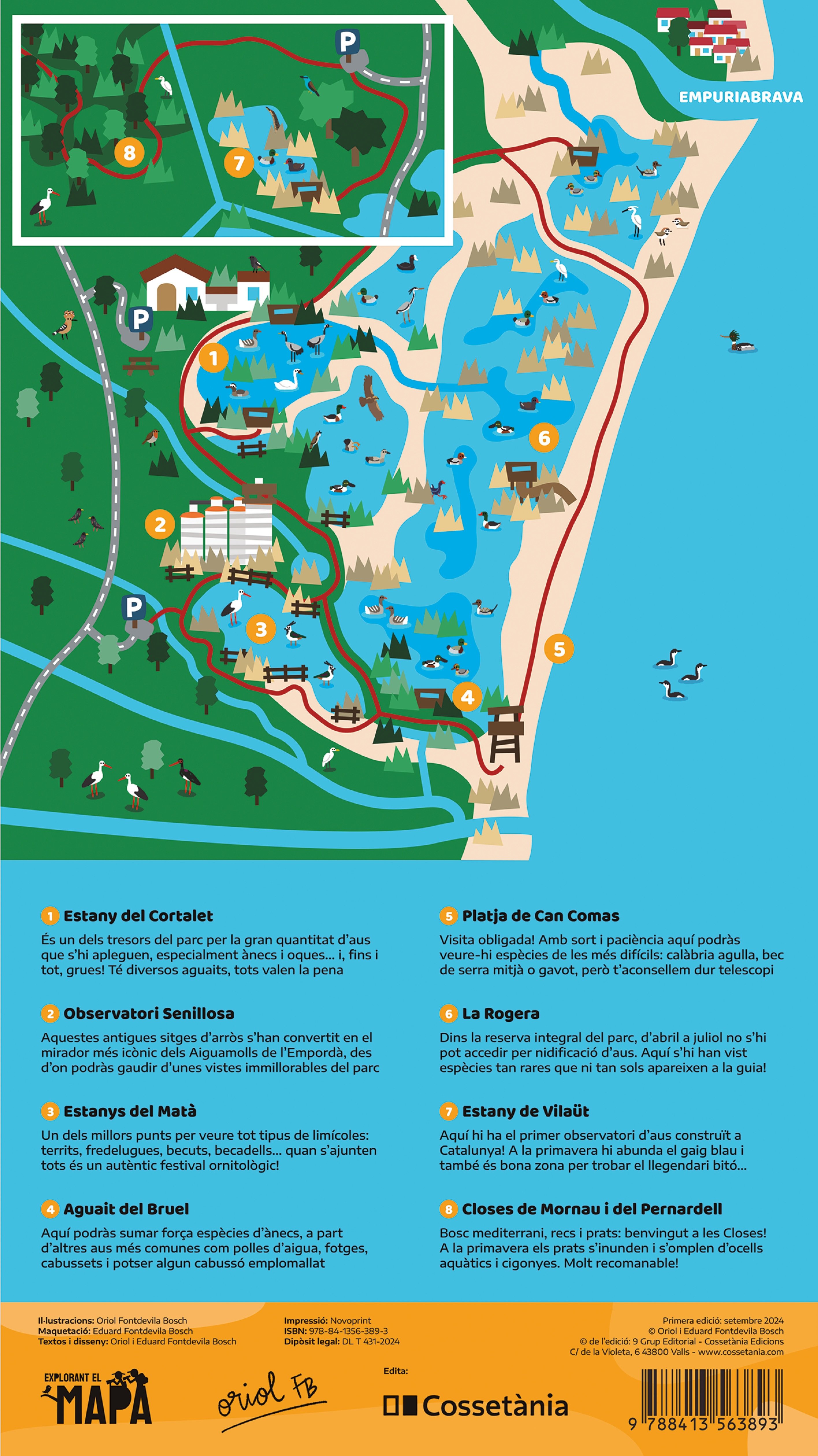 explorant el mapa. aiguamolls de l'empord