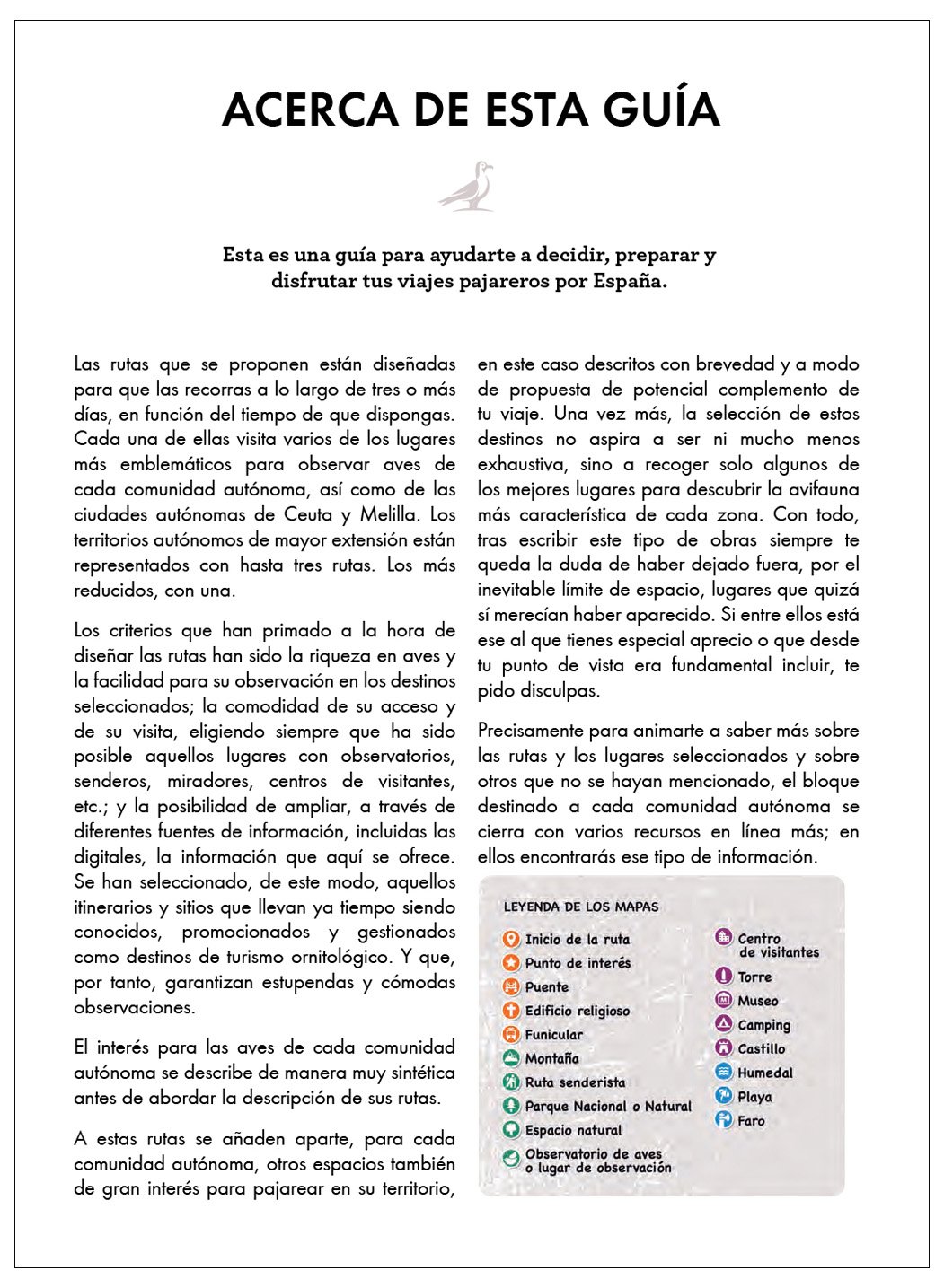 de pajareo. rutas ornitolgicas por espaa