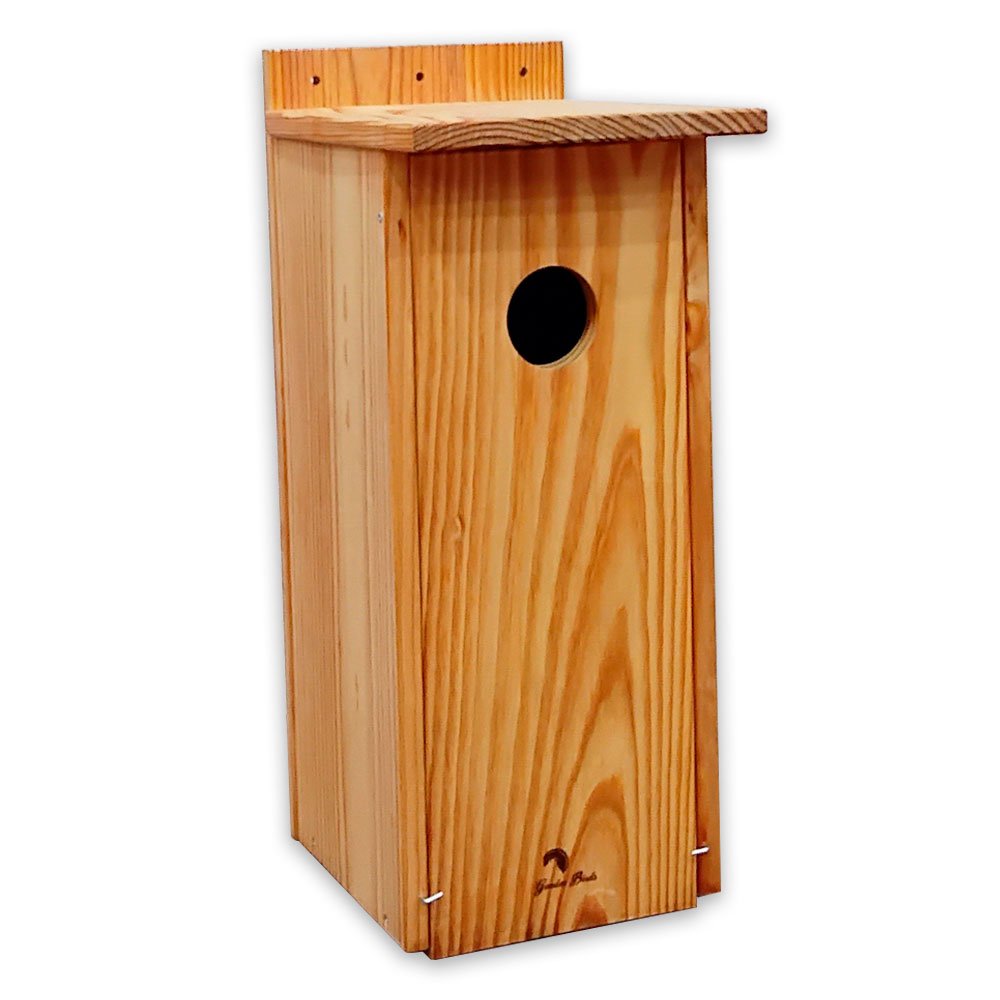 caja nido para autillo en madera tratada