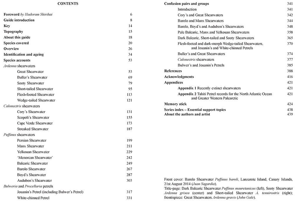 multimedia identification guide to north atlantic seabirds. shearwaters. jouanin's & white-chinned petrels