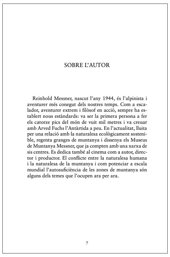 salvem les muntanyes. una crida de reinhold messner