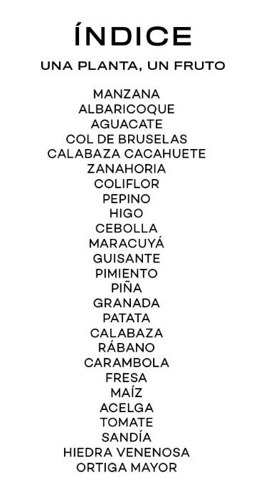 una planta un fruto