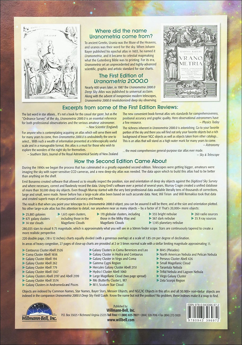 uranometria 2000.0 - all sky atlas. all sky edition
