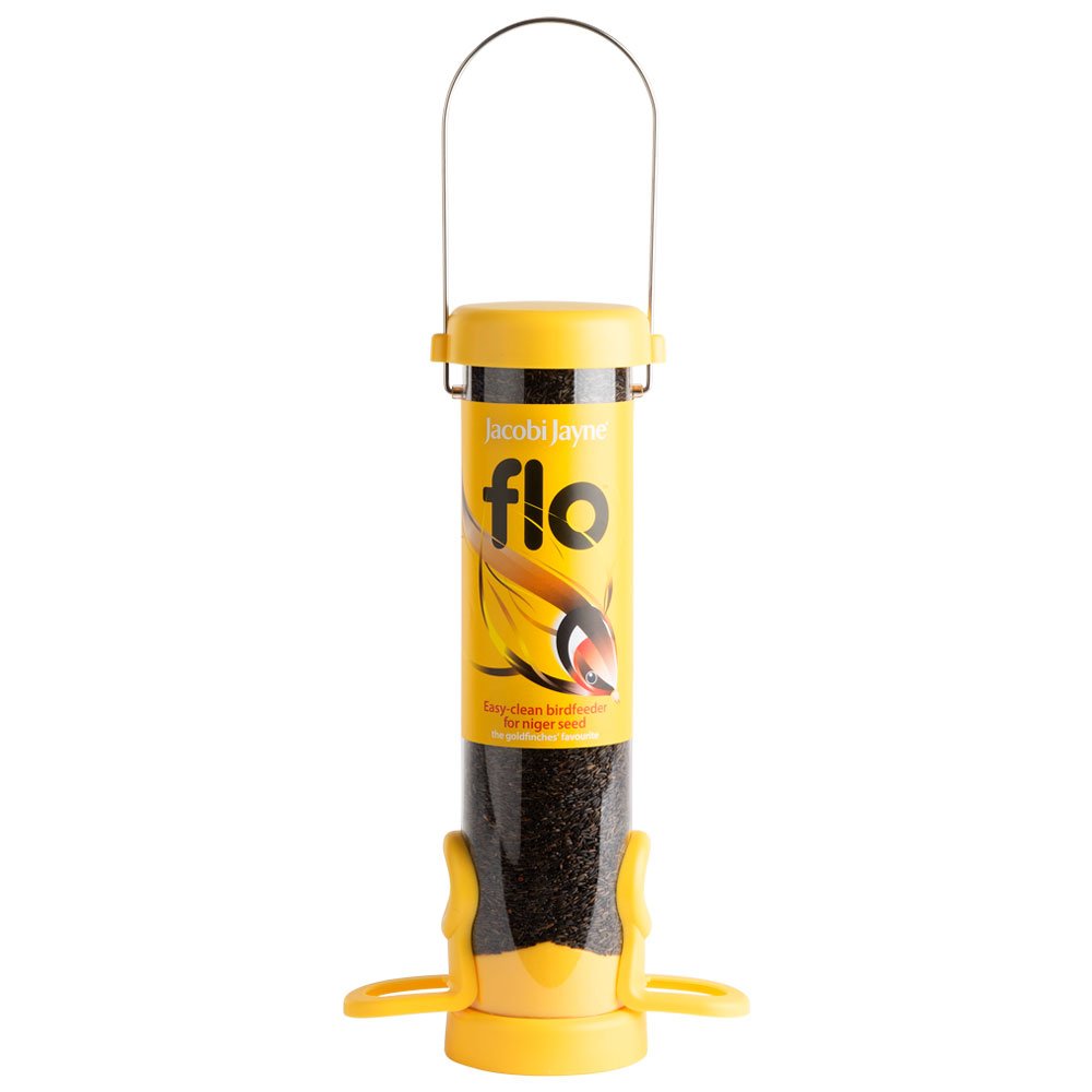 flo-n1y 'flo' comedero tubular para aves silvestres pequeo para semillas de negrillo de desmontaje fcil