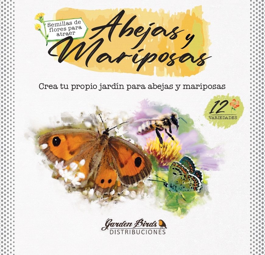 abejas y mariposas. mezcla de semillas para atraer fauna auxiliar