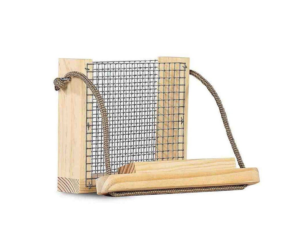 comedero de madera modelo cesta
