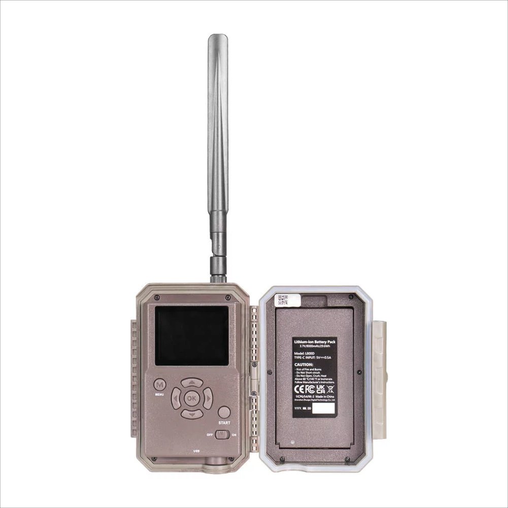 gardepro x60 pro max 48 mp cmara de trampeo con led negros de luz infrarroja invisible, transmisin de foto y vdeo y visin en directo va 4g