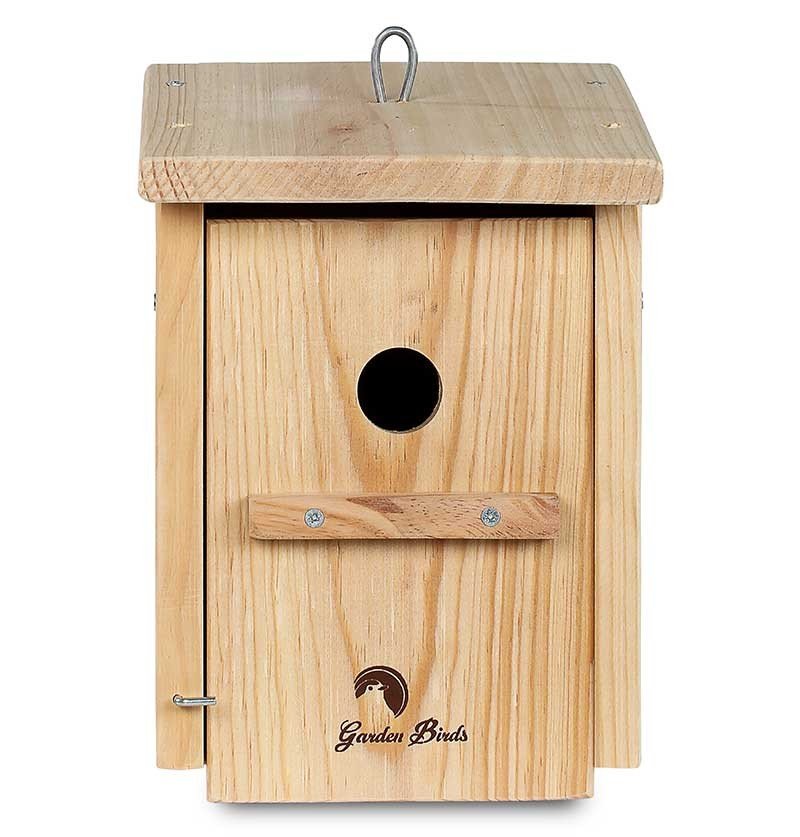 caja nido de madera para pjaros para colgar 26mm