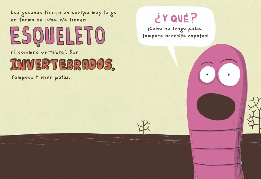 el gusano. coleccin animalejos