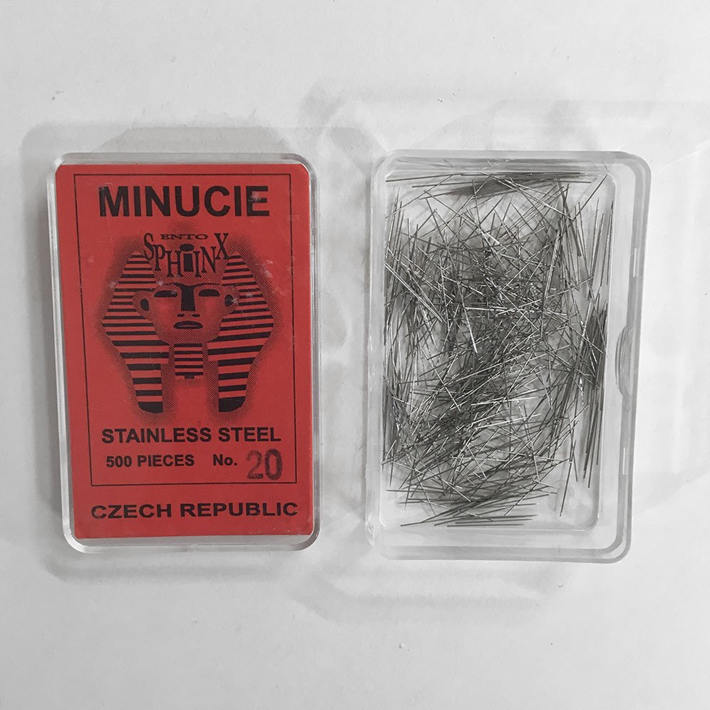 agujas minucias de 0,20 mm sobre de 500 ud
