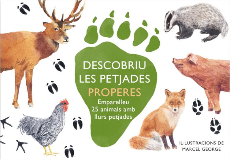 descobriu les petjades properes. emparelleu 25 animals amb llurs petjades