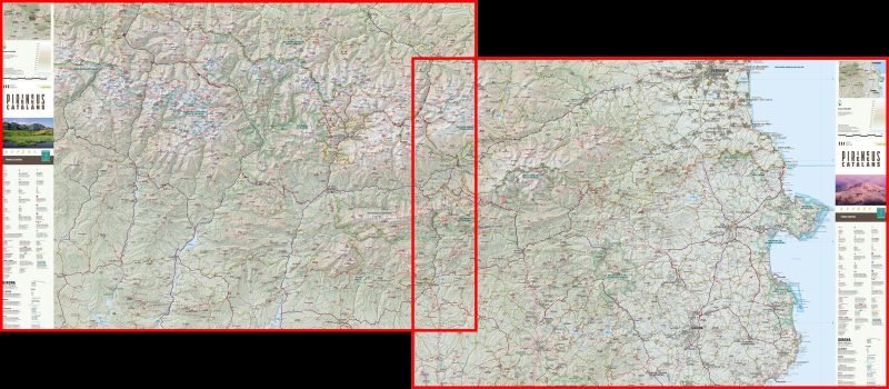 mapa alpina 1:150.000 pirineus catalans (2 mapes)